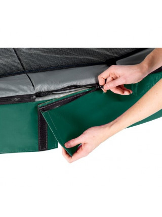 Батут EXIT Елегант Преміум 244х427 см зелений